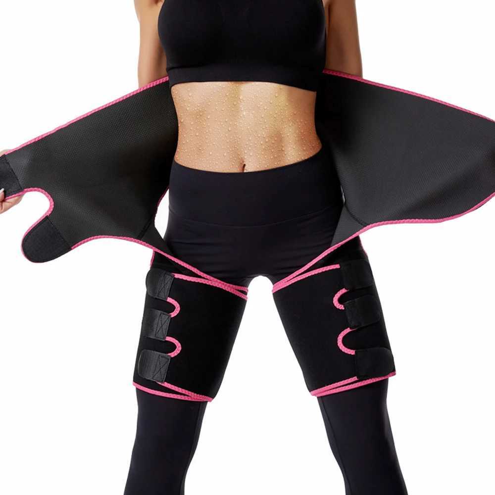 3 in 1 Waist Thigh Trimmer Body Shaper Weight Loss Slimming Support Belt Hip Raise Corsets Workout Fitness W250724