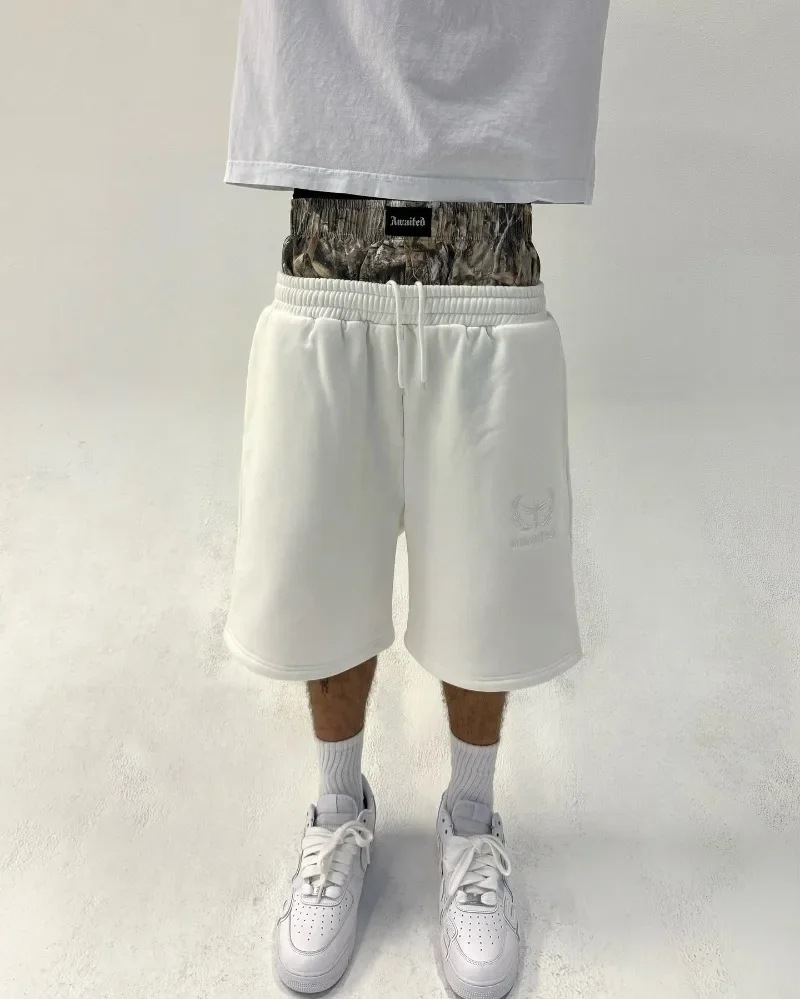 Men's Pants Double Cuffs Baggy Joggers Black Oversized Drawstring Flannel Lined Elastic Waistband Casual Streetwear Workout Daily Petite Y2K