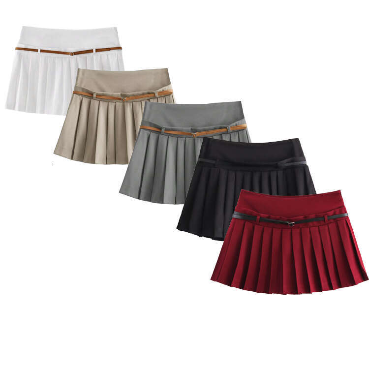 TRAFZA Spring Summer New Sexy Casual Versatile Women Slim Fit Bodycon Short Half Skirt B5