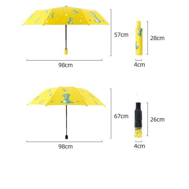 ute Dinosaur Umbrella Automatic Umbrella Portable Folding Umbrella sunshade umbrella Business Umbrella For Boys And Girls R250724