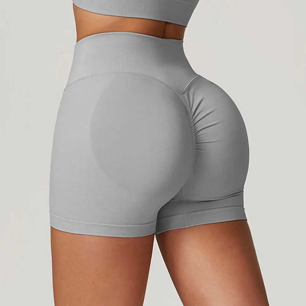 Seamless Sports Short Women Ribbed Shorts Squat Proof High Waist Fitness Tight Shorts Chuitskering Cycling Workout Gym Shorts XJ250724