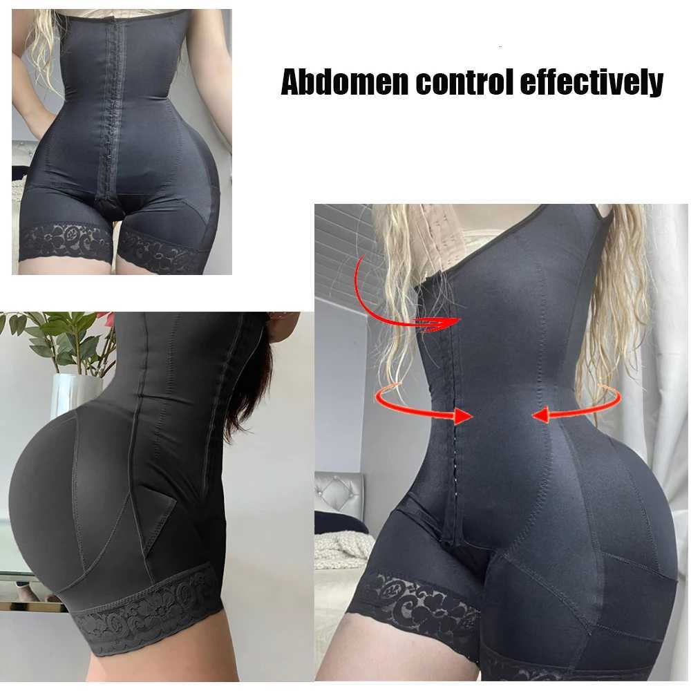 Body Shapewear Colombian Girdles Women High Compression Reducing and Shaping Panties Hooks Full Body Shaper Abdomen Control W250724