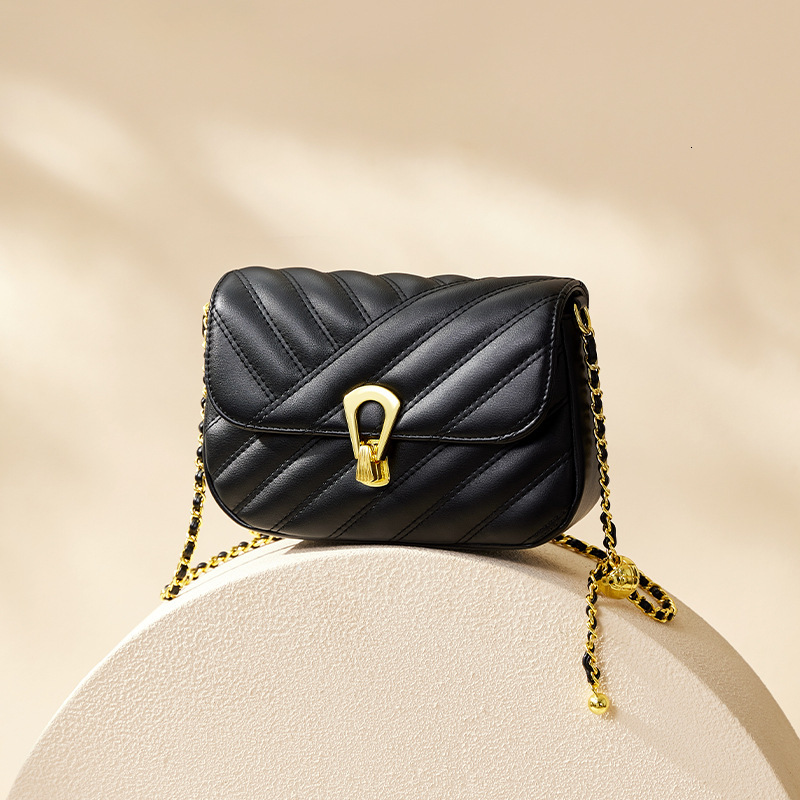 Designer Nalan Du 2025 New Genuine Leather Small Crossbody Chain Versatile Trendy Light Luxury Women's Bag