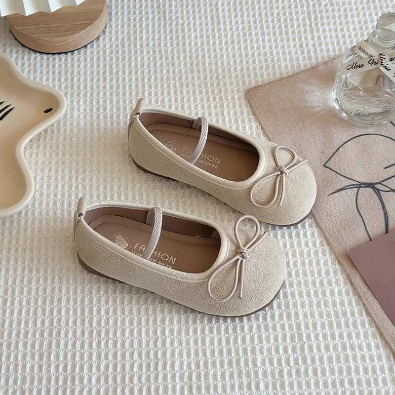 2025 Spring Autumn New Children Leather Shoes for Girls Fashion Korean Style Soft Sole Anti-slippery Sweet Bowtie Princess Shoes XJ250724