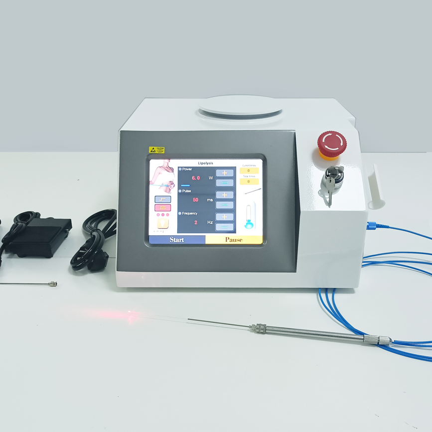980Nm Diode Laser Lipolisi Commercial Machine PhysiotherapyTreatment Optic Fiber LiposuctionHandle Fat Dissolving