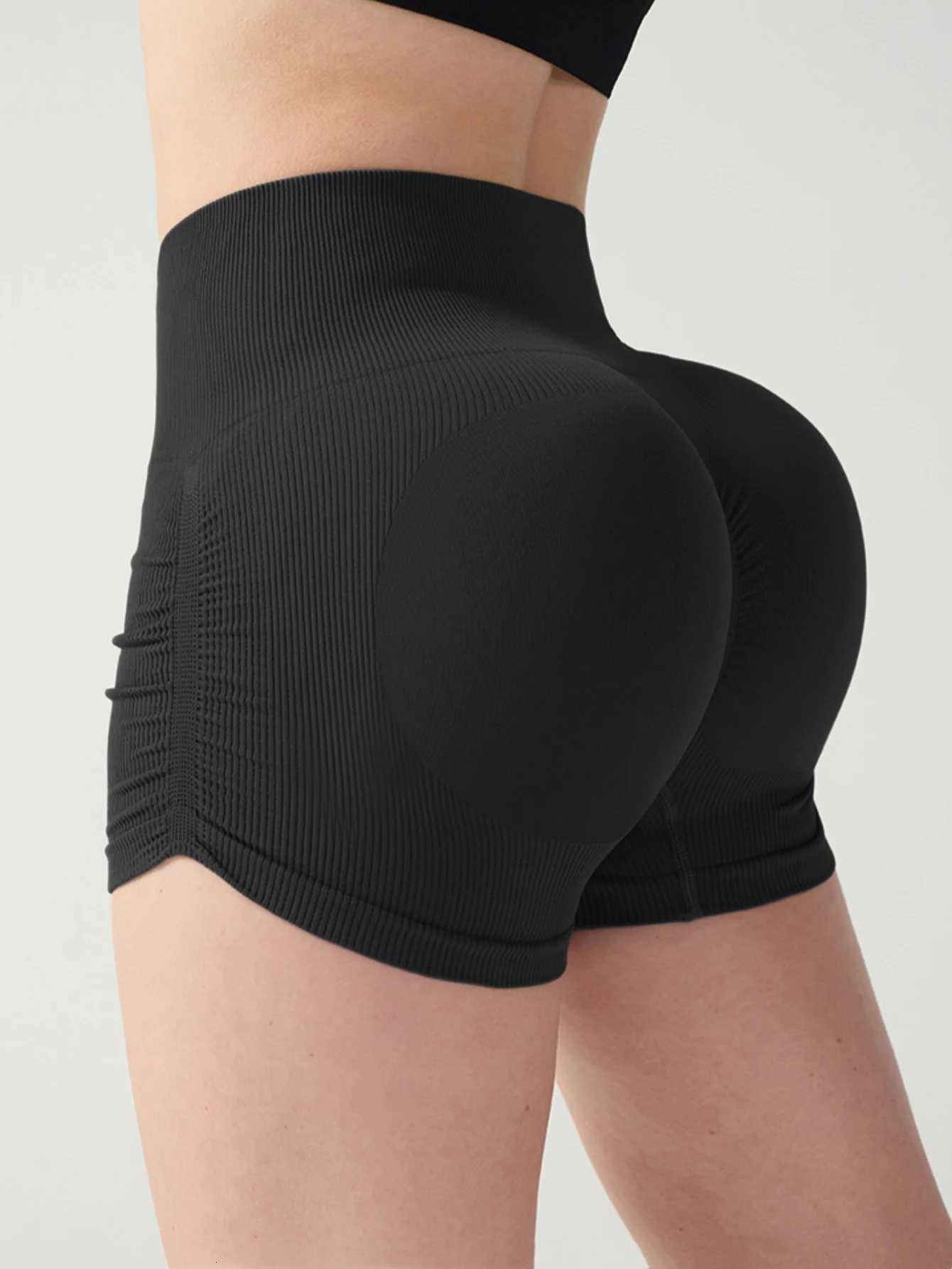 Women Workout Impact Shorts Scrunch Butt Lifting Gym Seamless Booty Biker Shorts XJ250724