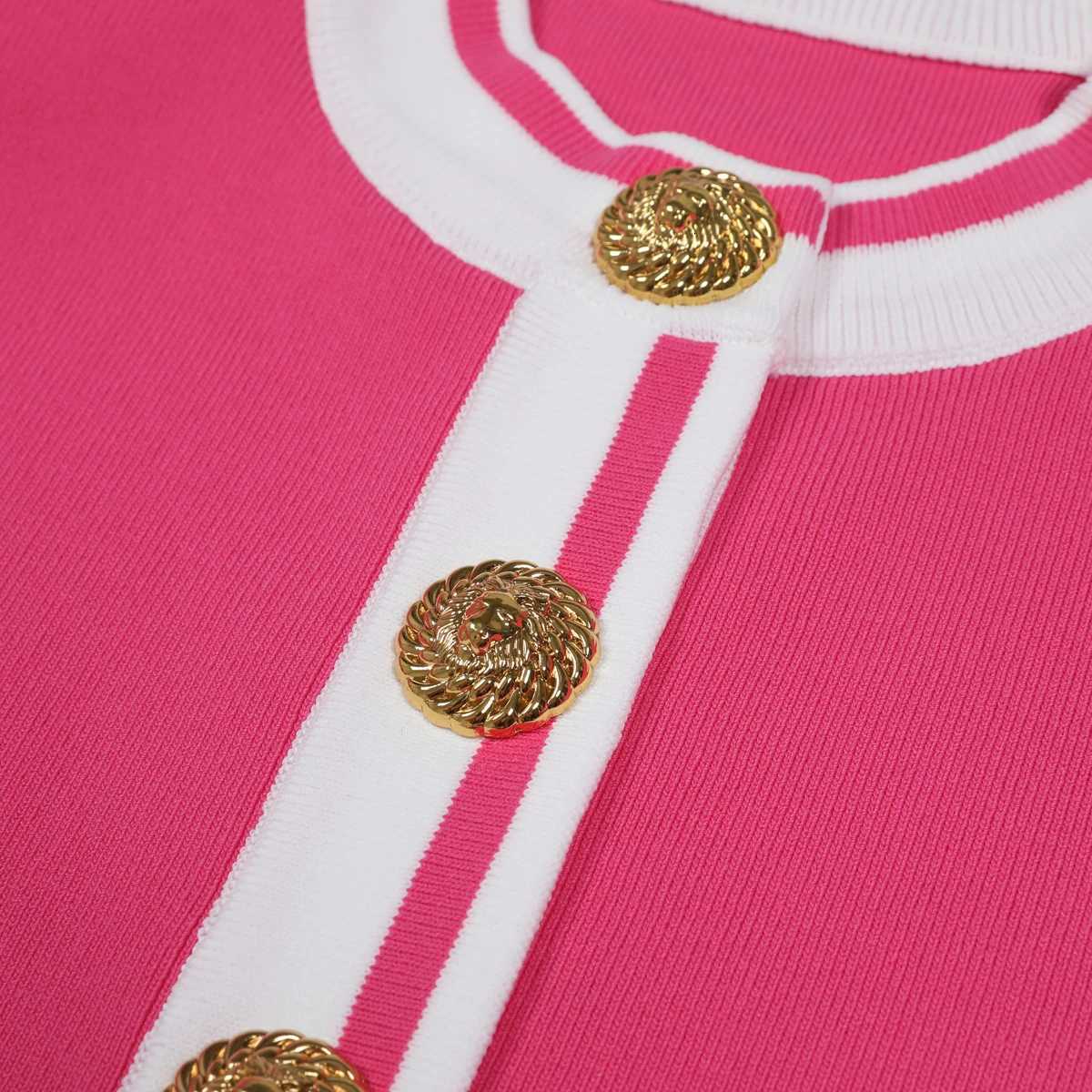 igh Chuti Summer New Short Slved Round Neck Embroidered Letter Color Blocked Elastic Knitted Fashionable Womens Cardigan X250724