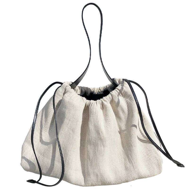NEW Large Capacity Canvas Retro Art Single Shoulder Bag Women Vintage Simple Portable Large Cotton Linen Handbag