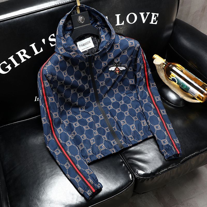 Spring Internet Celebrity Jacket Mens Brand Brand Cappuccetto Cappellata Casual…