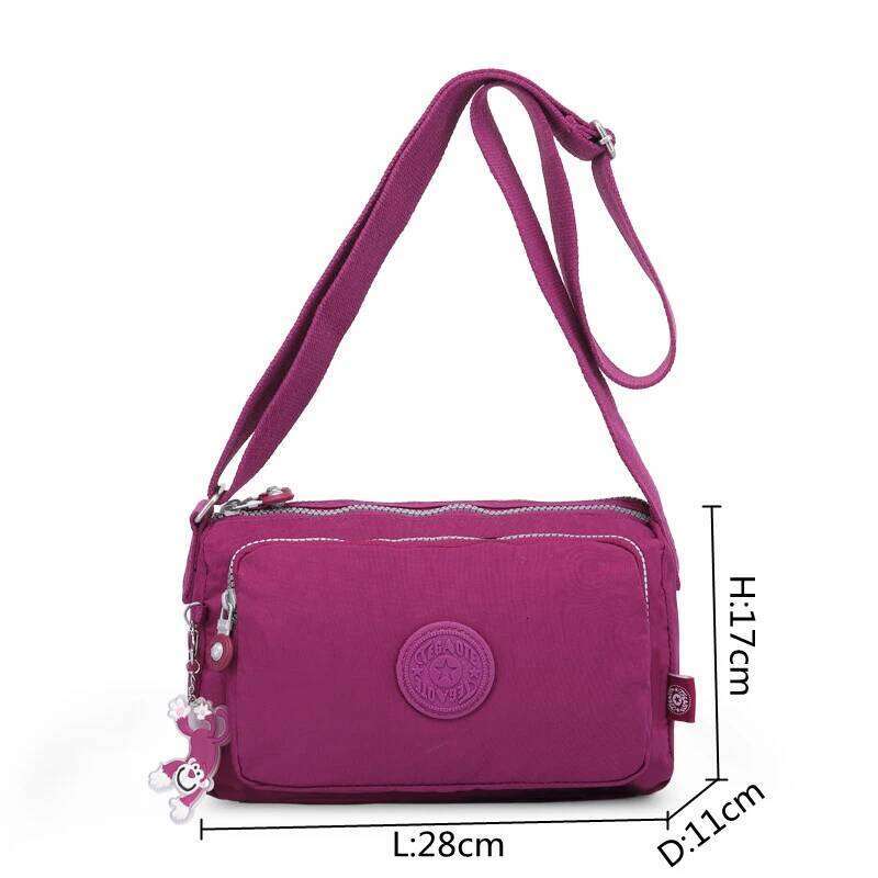 High Quality No Bad Smell Men Women Shoulder Messenger Bag Cross Body Large Capacity Purse Lightweight Blue Green Blac
