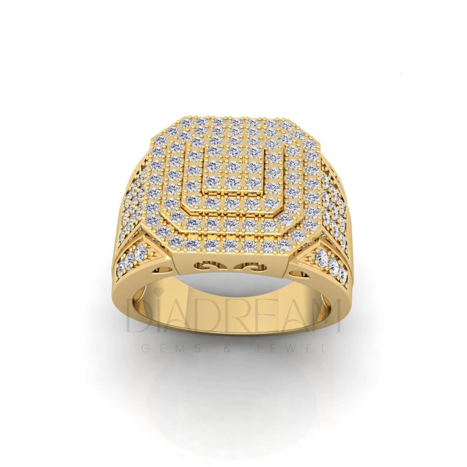 Hip Hop Jewelry Luxury Designer Hip Hop Rings 925 Sterling Silver Moissanite with Enhanced VVS Clarity Trendy Wedding Occasion