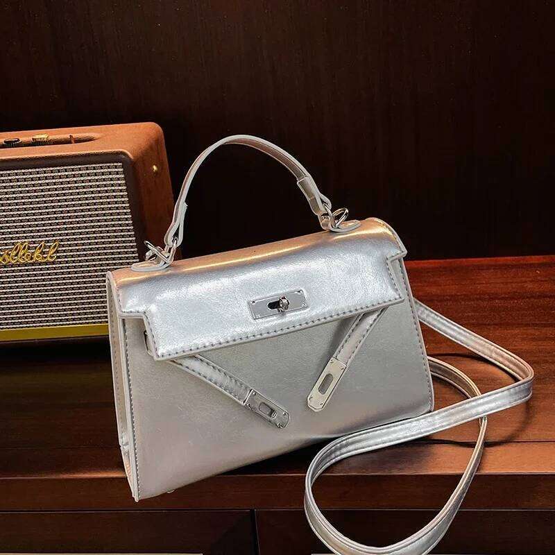 Stylish Minimalist Commuter Crossbody Bag Women High-End Leather Vintage Messenger Purse Large Capacity Fashionable Tote Handbag