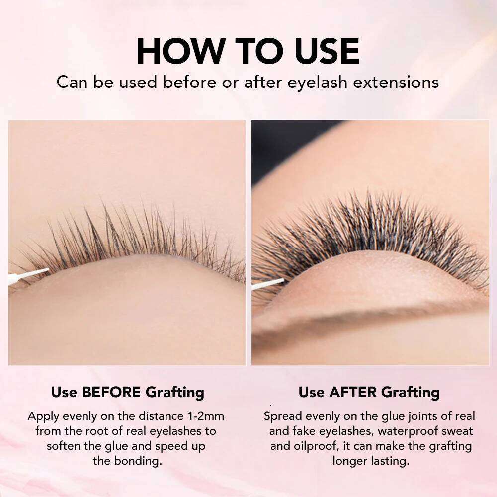 NATUHANA Lash for Eyelash Extensions Sealant Longer Retention Waterproof Oil-Proof Super Bonder Glue Accelerator X250724