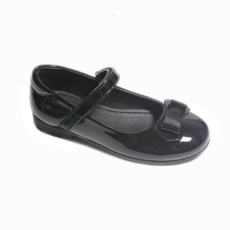 Girls Back To School Uniform Dress Shoes PU Leather Black Mary Jane Flats Lightweight Comfortable Toddler Little Kid Flat Shoes XJ250724
