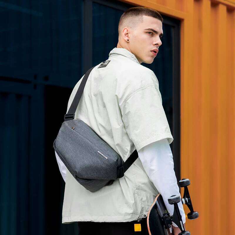 Large Capacity Black Leather Waterproof Messenger Bags Commuter Daily Cross Body Bag Men
