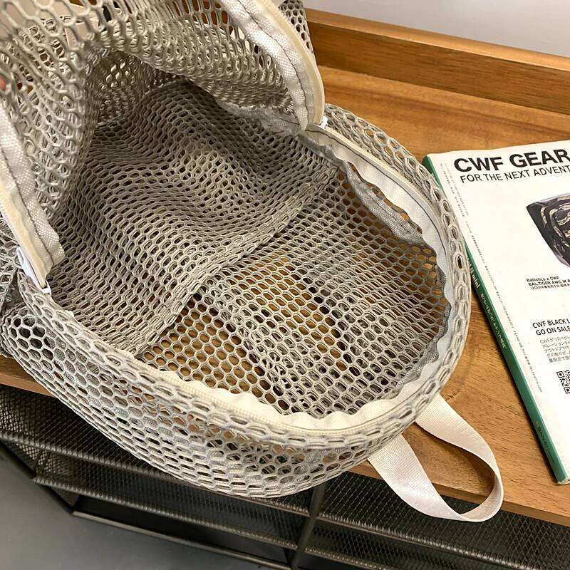 Small Mesh Backpack Bags Women Solid Color Back Packs Females Travel Simple Beach Student School Backpacks