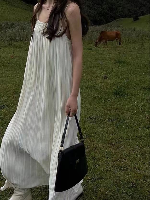 HM130 Lazy style thin style slimming inner wear outer wear temperament lady solid color versatile long skirt