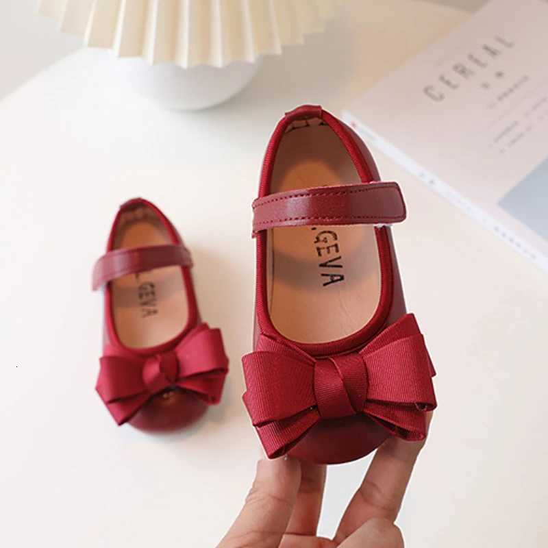 Girls Shoes Girl Leather Shoes Autumn Baby Walking Shoes Bow Mary Jane Flat Bottom Lolita Shoes Child Dress Shoes for Girls XJ250724