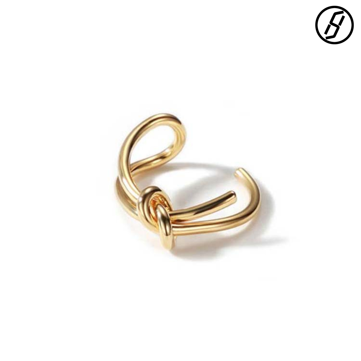 Hot Sale Trend Ring Jewlery Designer for Women Japanese and Korean Simple Women's Knotted Ring Accessories Korean Style Fashionable Index Finger 