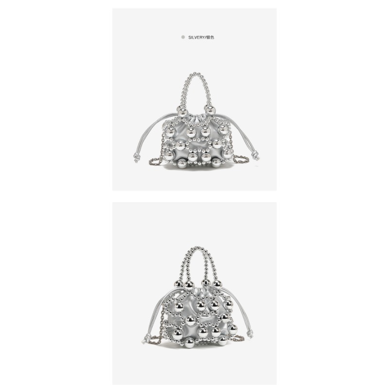 Chic Female Travel Companion: Stylish Niche Brand Messenger Purse with Intricate Beadwork