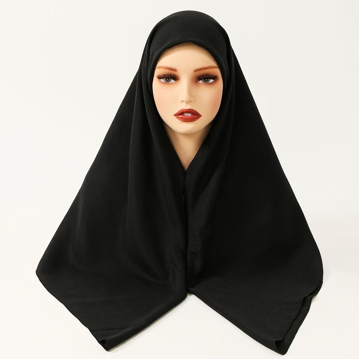 T1295 lazy zipper solid color scarf versatile fashion high quality ladies soft shawl headscarf