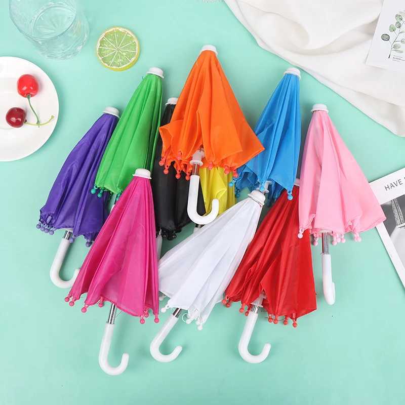 1Pc Baby Doll Rain Gear Toy Umbrella Mini Umbrella Doll Accessories Children Multicolor Toy Clothing Decoration R250724