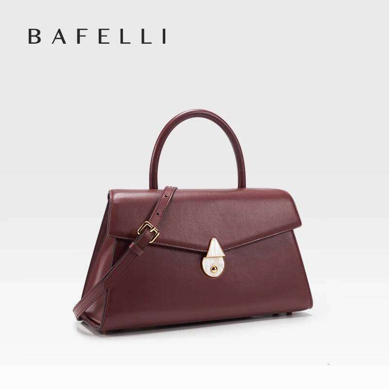 Genuine Leather Women's 2025 New Model Large Capacity Handheld Crossbody Bag Fashionable Versatile For Autumn And Winter