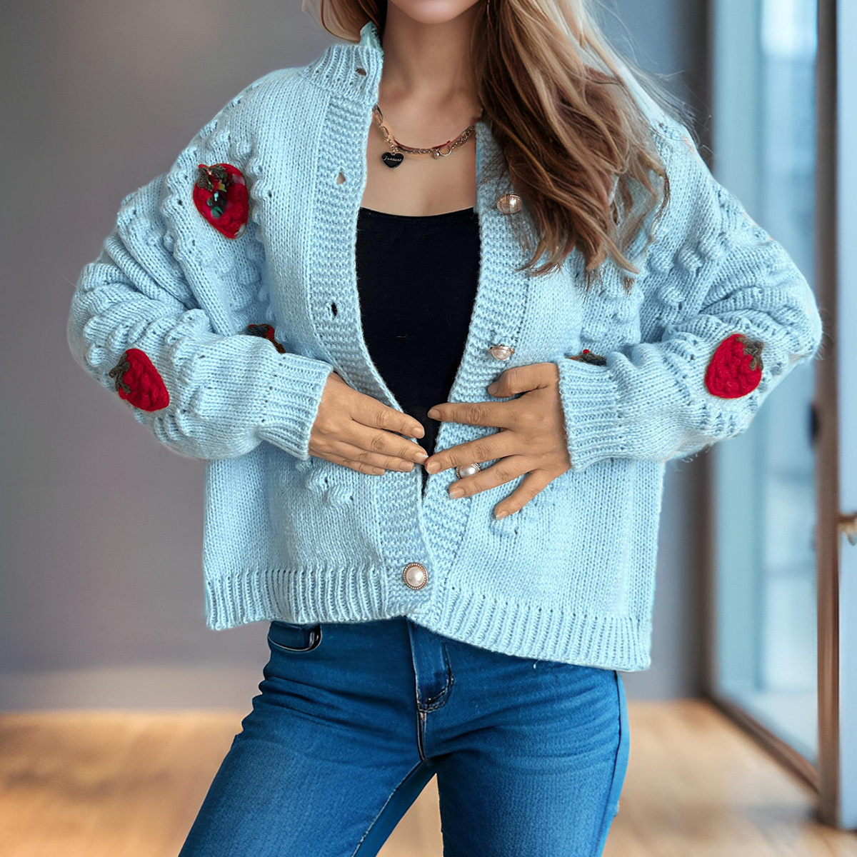 Free shipping designer sweater for women Sweater fashion casual simple loose lazy style knitted sweater