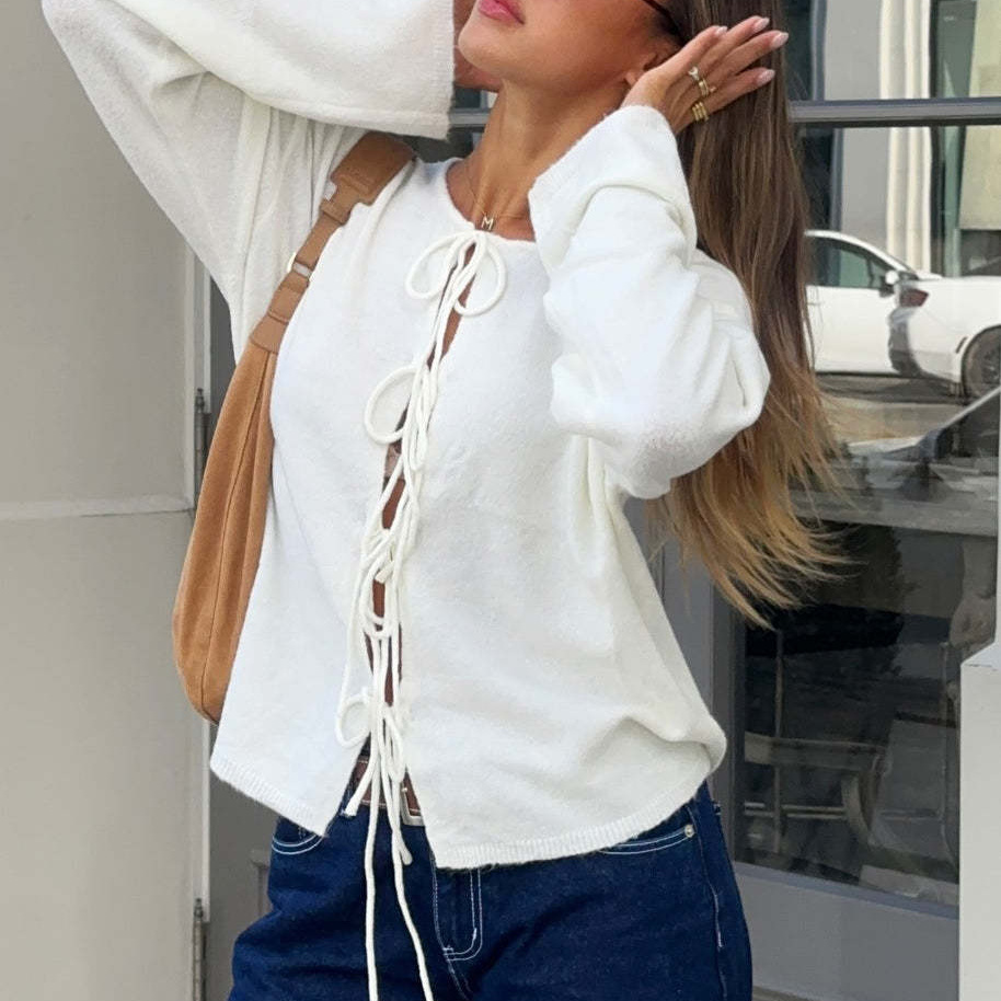 Free shipping designer sweater for women Fashionable simple casual gentle style loose and warm knit top