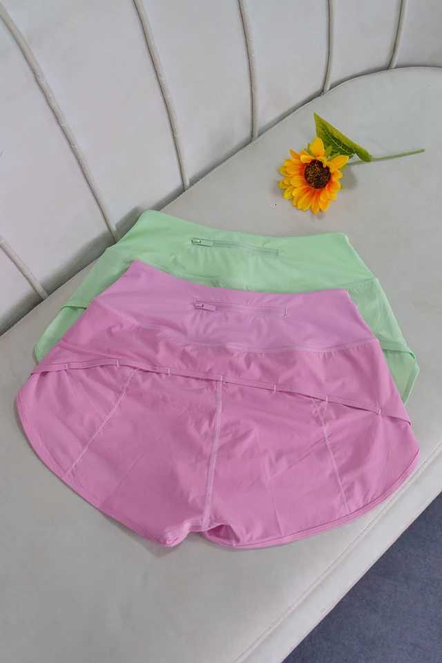 Woman Zipped Running Shorts High Waist Tennis Skirt Comfort Athletic Shorts Oner Active Yoga Pant Sport Shorts Cycling Shorts XJ250724