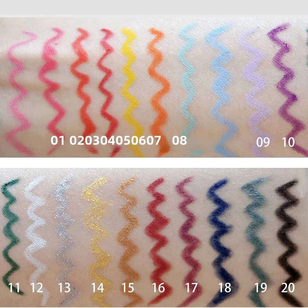 Colorful Waterproof Creme Eyeliner Pencil Smooth Gel Cream Long Lasting Eye Makeup Professional Eyeliners Set X250723