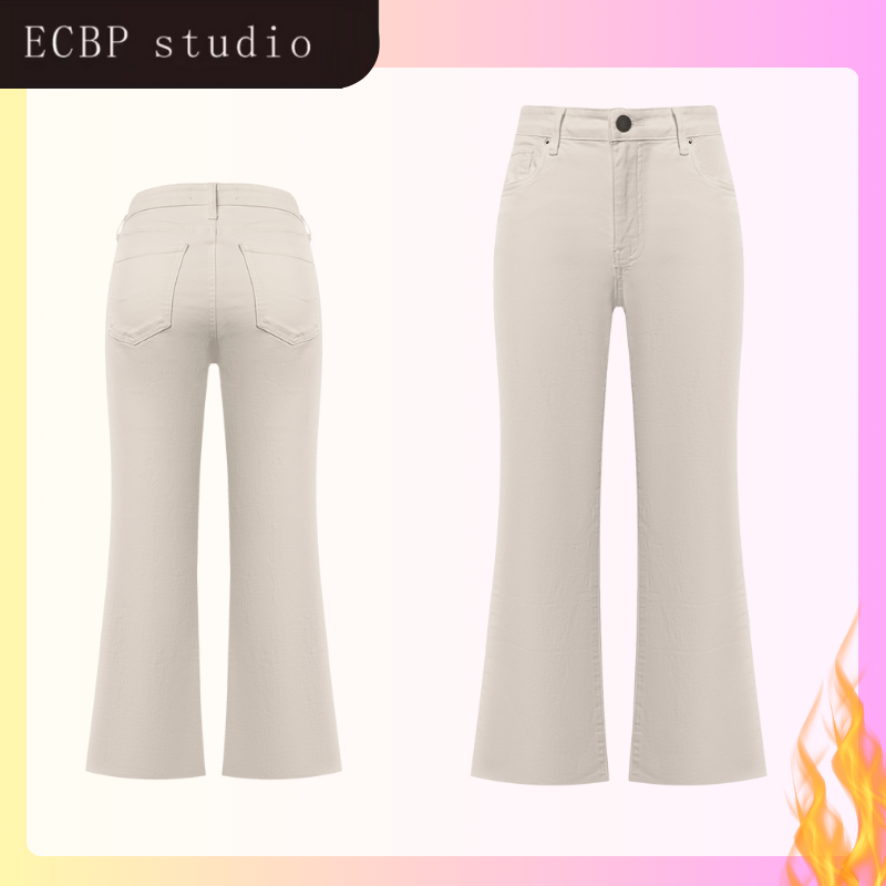 Casual Wear for Ladies: Soft-to-Skin Micro Flare Jeans with Anti-Wrinkle Technology