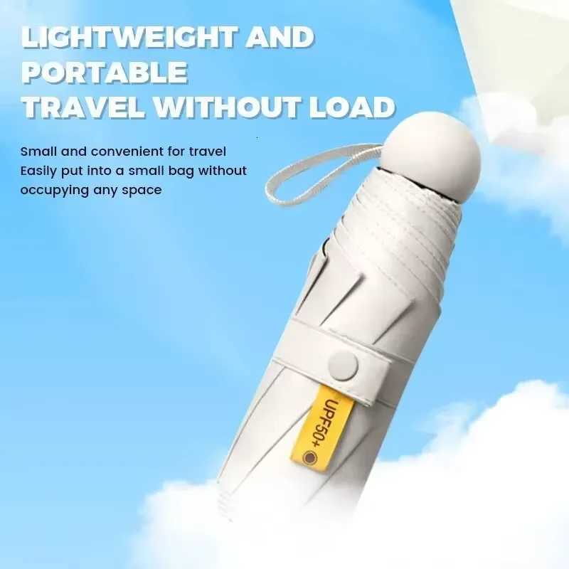 Umbrella Dual-Purpose Adult Ultra-Light Small And Lightweight Capsule Umbrella Sun Protection Umbrella Folding And Portable R250725