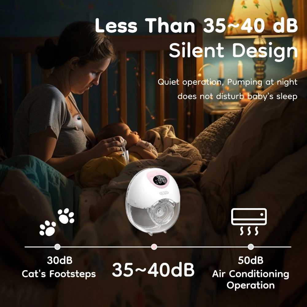 MamiJoy Wearable Electric Breast Pump 4 Modes 36 Suction Levels Hands Free Breast Pumps Milk Collector With 19/24mm Flange EB50 X250724