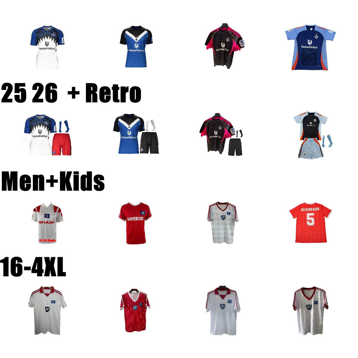 2025 2026 Hamburger SV VAGNOMAN LEIBOLD Soccer Jerseys BILBIJA Pherai BENES GLATZEL KONIGSDORFFER Elfadli Football Shirt Hrubesch Milewski Magath retro 80 81 83 84