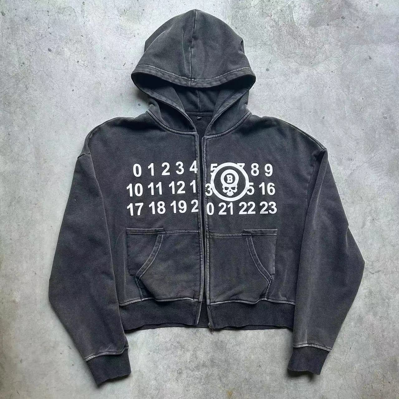 Men's Hoodies Harajuku Casual Memories Collection Zip Up Hoodie Y2K Grunge Streetwear Sweatshirt Women Top Goth Oversized Men Clothing