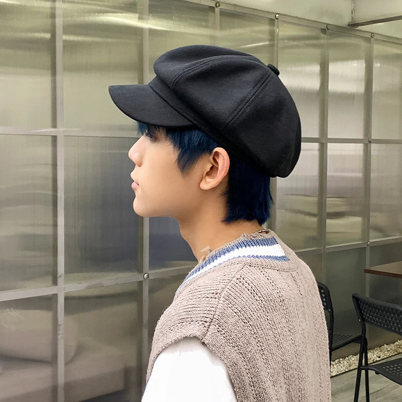 Beret Hat mens Korean Version Spring autumn Ins Octagonal Hat English Casual Outdoor sboy Cap Painter Cap Men 250723