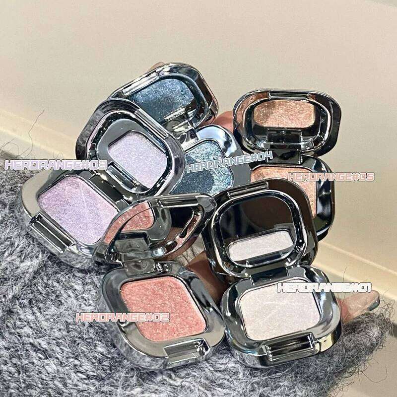 Square Dia Ice ple Pearlescent Eyeshadow Palette Makeup High Gloss Sparkling Shiny Single Eye Shadow Brightening Silkworm X250723 X25