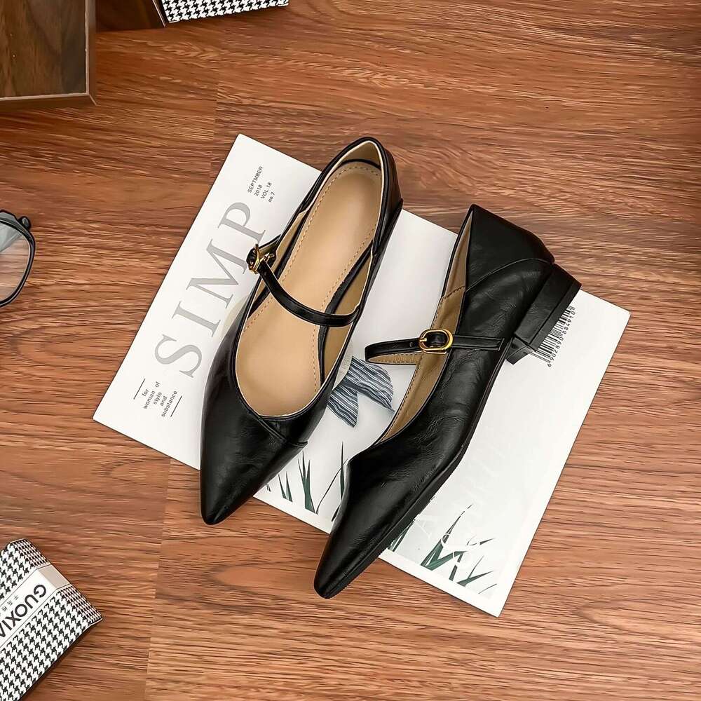 Designer Spring New High Heels 2025 French Pointed Toe Single for Women Outdoor Wear High-end Shoes