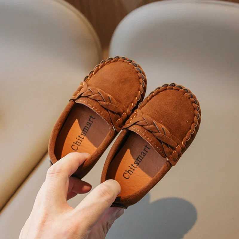 21-30 Size Kids Flats Spring Autumn Children Slip-on Shoes Boys Loafers Casual Shoes Girls Moccasins Soft PU Leather Shoes XJ250724