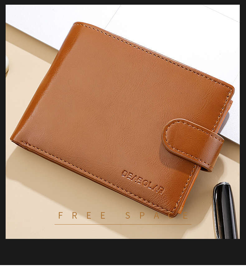 Classic PU Leather Material Men's Multifunctional Short Anti-theft Brush Wallet wallet designer mens wallet wallet designer mens wallet wallet de