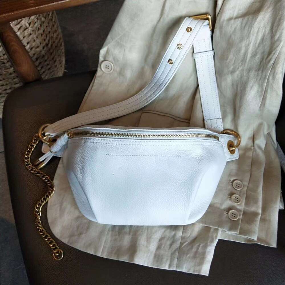 Bungee Chest for Women New Fashion Trend Waist Top Layer Cowhide Wide Strap Single Shoulder Crossbody Bag designer bag