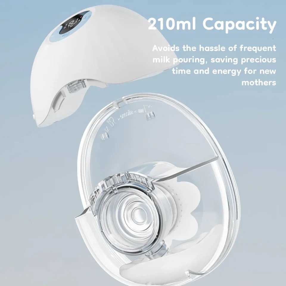 1PCS Wearable Electric Breast Pump 4 Modes 36 Levels Comfort Milk Collector Portable Electric Breast Pump BPA FREE 210Ml X250724