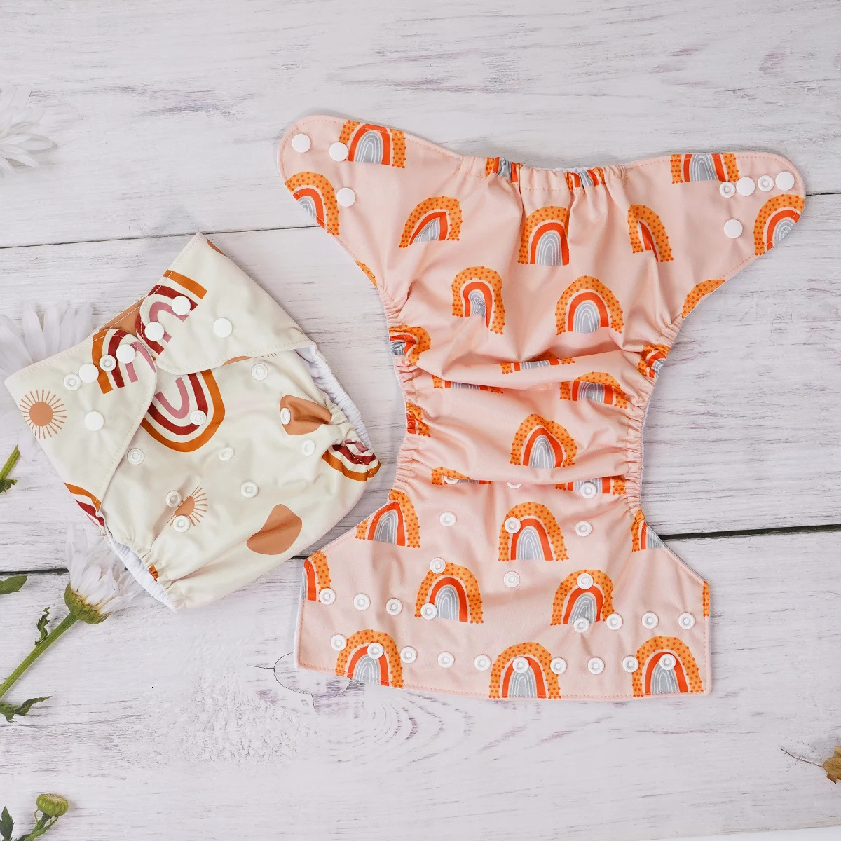 3PCS Washable One Size Cloth Diaper Waterproof Reusable For 315kg Baby 250724