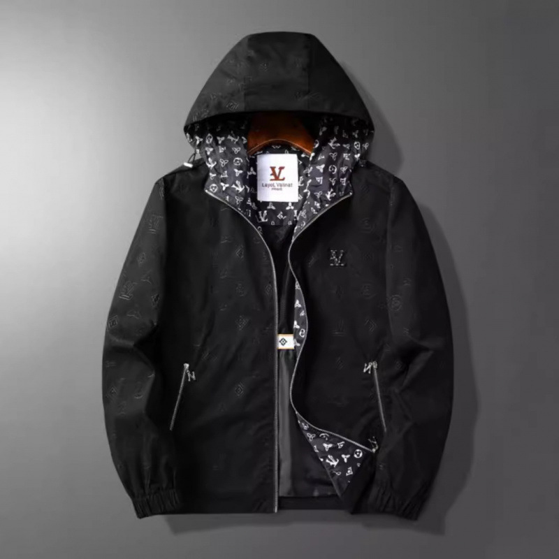 Hooded Jacket Fashionable casual jacket High end jacket cool and stylish embossed trendy brand men's top