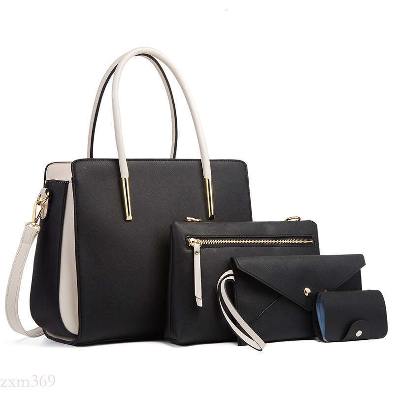 for Women 2024 New Trendy Women's Fashion Color Block Four-Piece Set Mother and Child Bags Fresh Crossbody Shoulder Bag Handbag