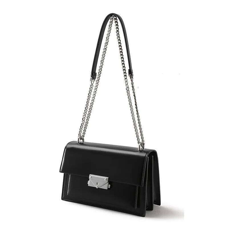 Factory Customized Simple Genuine Leather Women's Handbags High Quality Crossbody Bag Chain Women Shoulder Bags