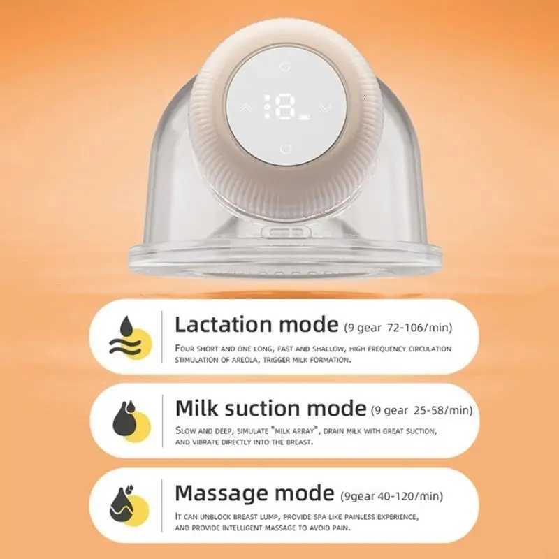 16FE Electric Breast Pump 9 Speed Hand-Free Wearable Pump Breastfeeding Breastpump X2507241