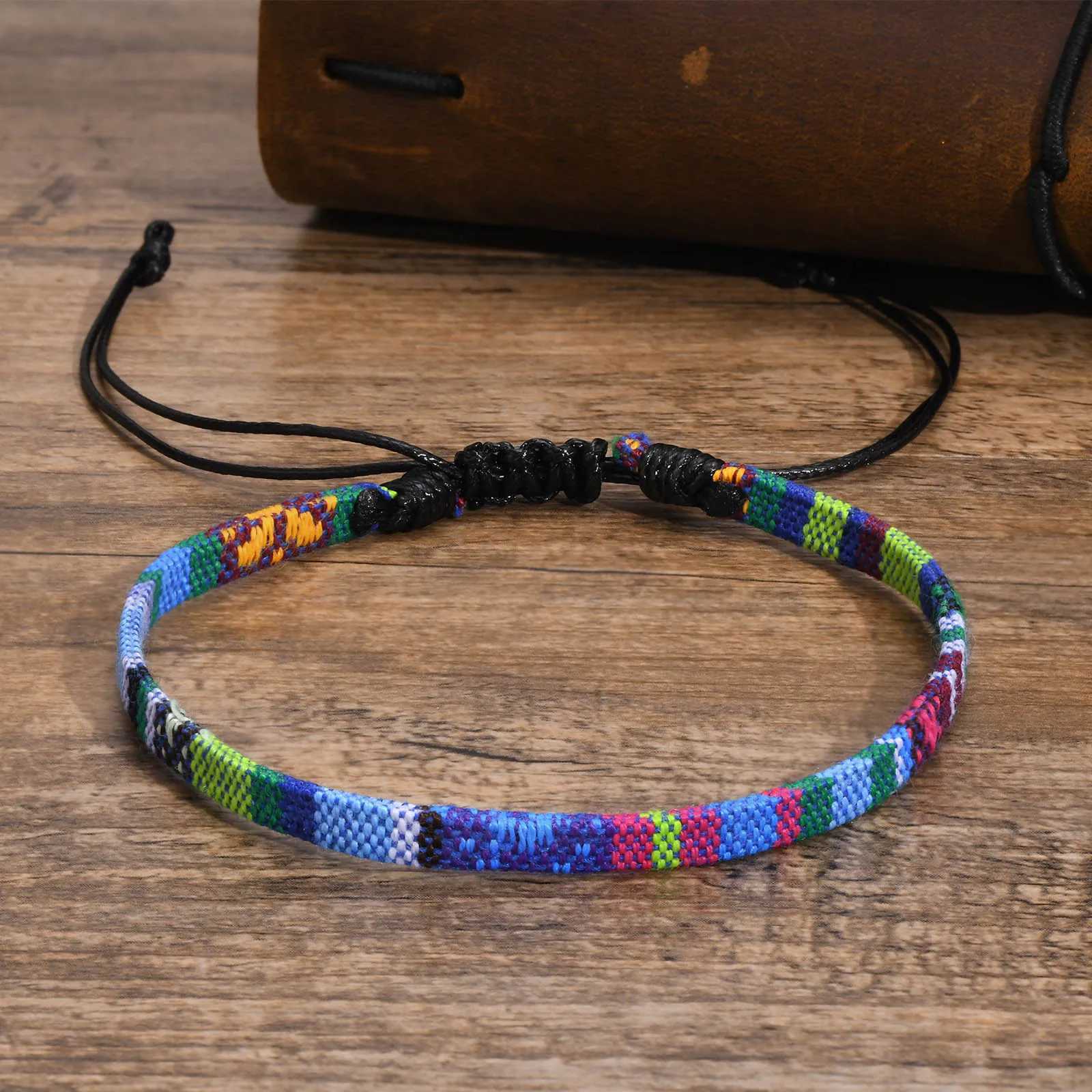 Mens Surfer AnkletsBohemia Handmade Rope Cord Chain Barefoot Ankle to Boys Male Summer Holiday Beach JewelryLength Adjustable S250723