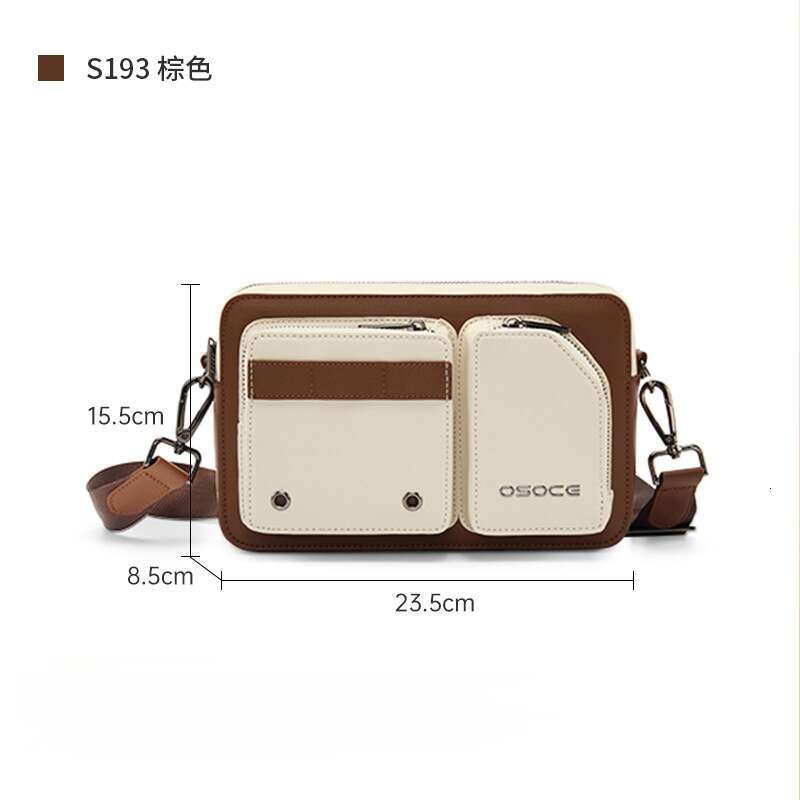 Crossbody bag for girls new style for men's commuting and leisure small square bag single shoulder bag for men and women